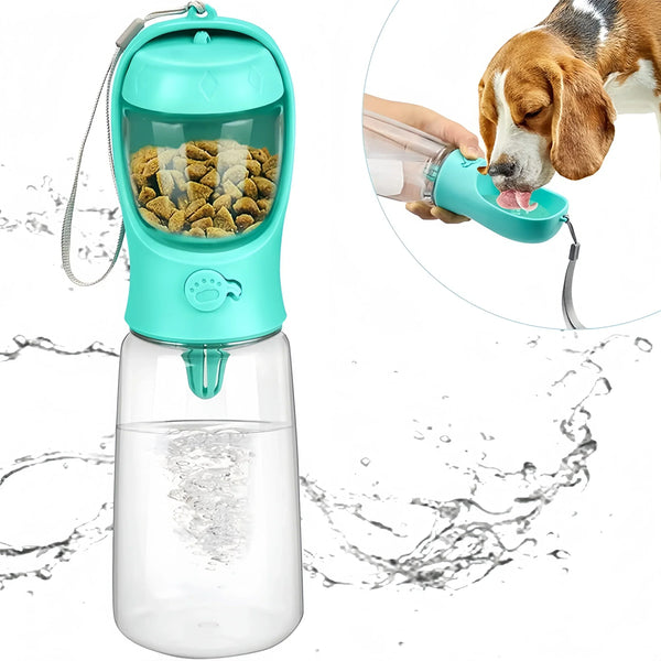 2-in-1 Flasche PetComfort (WASSER UND FRESSEN FÜR HAUSTIERE)