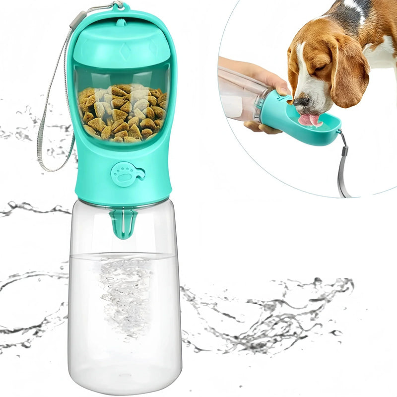 2-in-1 Flasche PetComfort (WASSER UND FRESSEN FÜR HAUSTIERE)